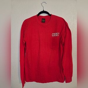 Obey Red Long Sleeve Tee